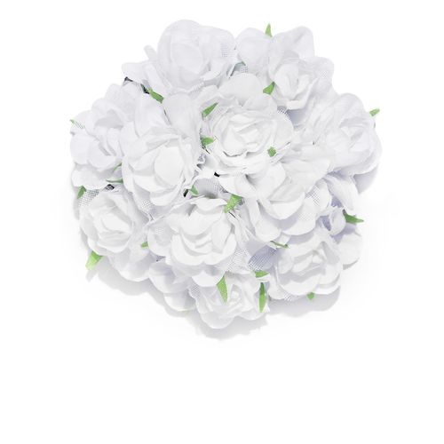 Priyaasi Multiple White Rose Designed Fabric Bun Maker Hair Accessories:  Buy Priyaasi Multiple White Rose Designed Fabric Bun Maker Hair Accessories  Online at Best Price in India | Nykaa