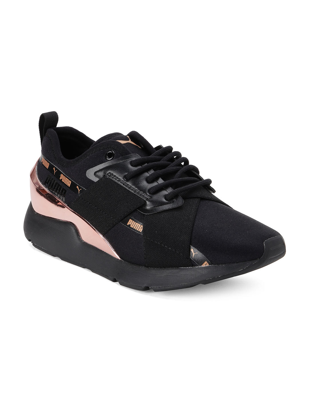 Puma Muse X-2 Metallic Women's Shoes - Black: Buy Puma Muse X-2 Metallic  Women's Shoes - Black Online at Best Price in India | Nykaa