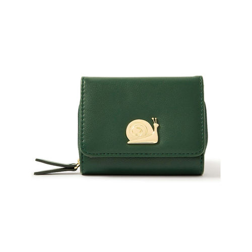 Accessorize London Women's Faux Leather Green Snail Purse