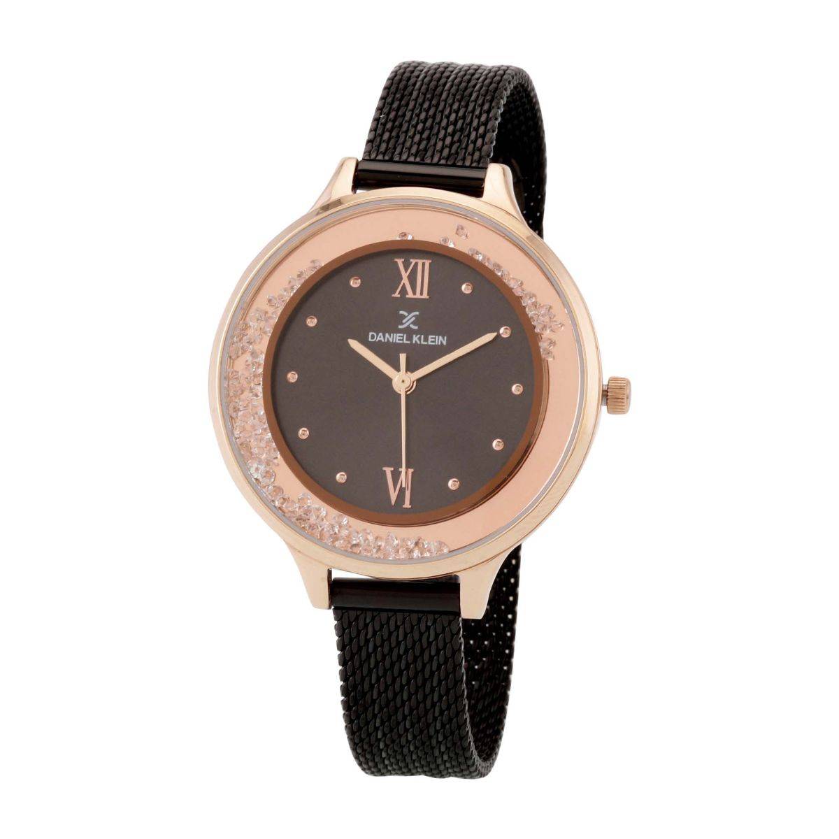 Daniel Klein Black Color Watches For Women DK.1.12524-6