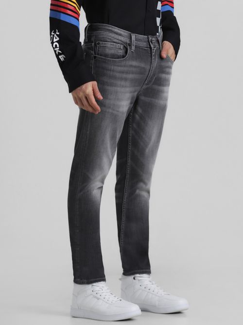 Buy Jack Jones Grey Brak Slim Fit Low Rise Stretch Jeans Online