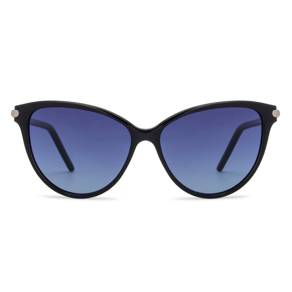 John Jacobs Jj Tints Black Blue Women Polarized And Uv Protected Sunglasses - Jj S13085