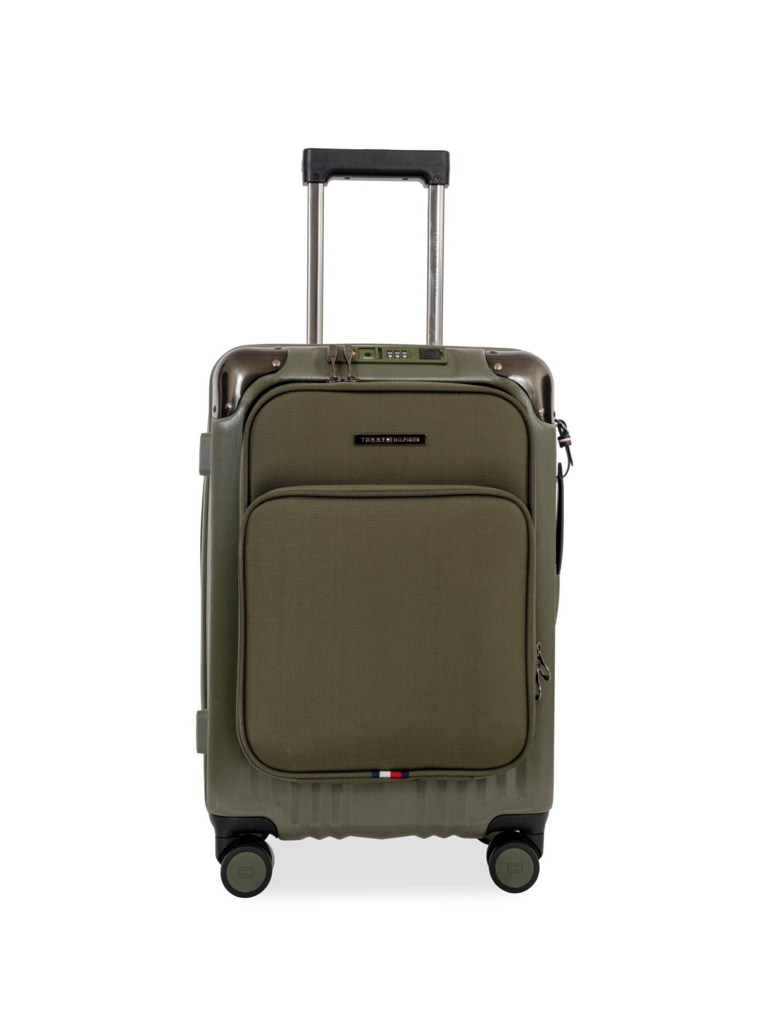 Tommy Hilfiger Unisex Hard George Luggage Bag- Olive (Small)