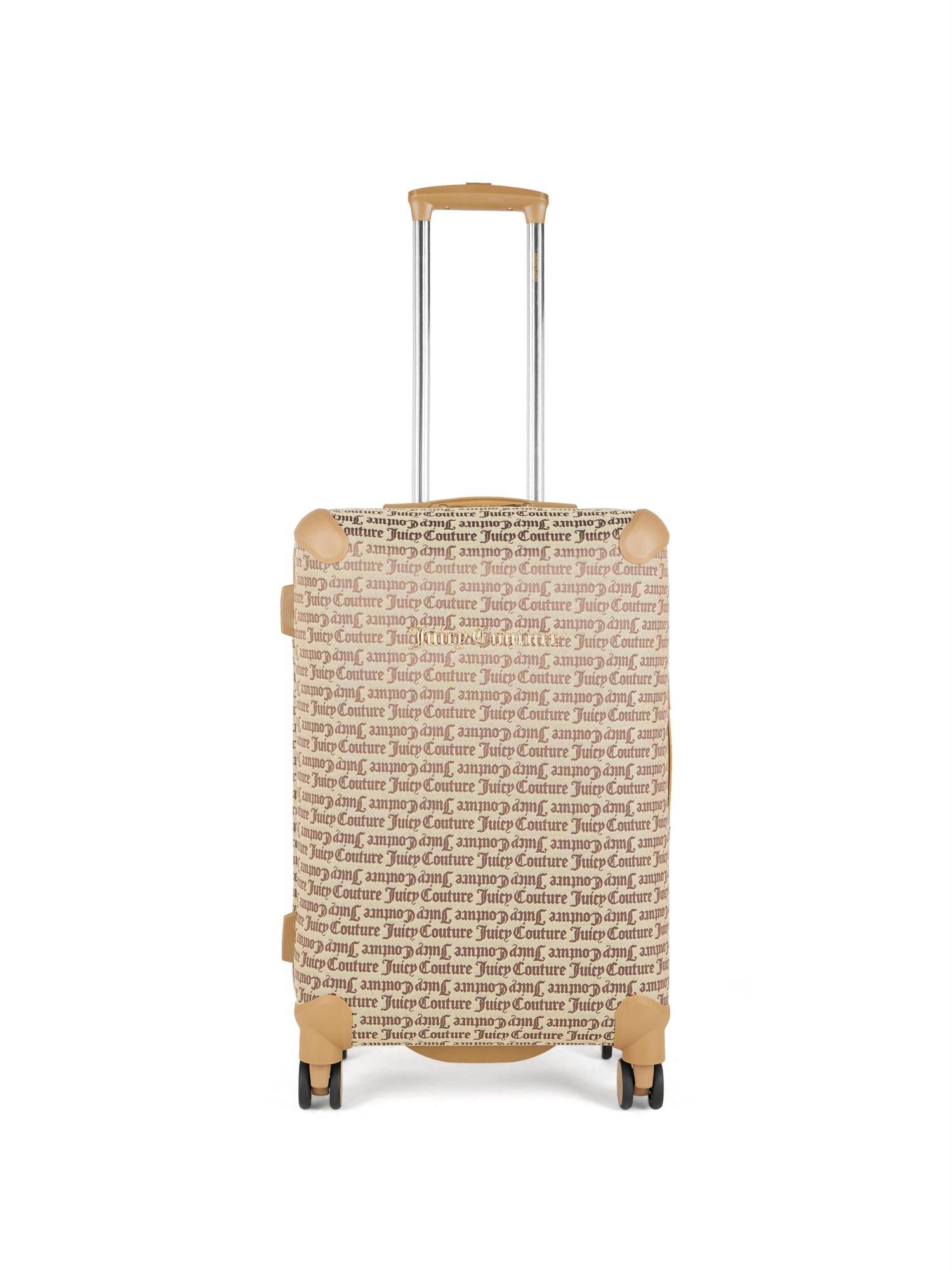 Juicy Couture Unisex (Hard Jacqueline Luggage Bag- Beige (Small)