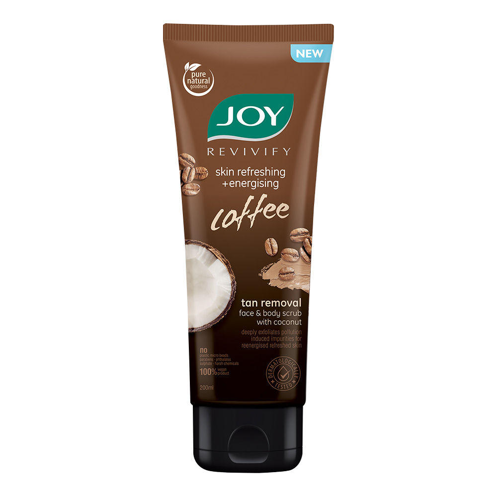 Joy Anti Pollution Exfoliating Coffee Face & Body Scrub For Men & Women