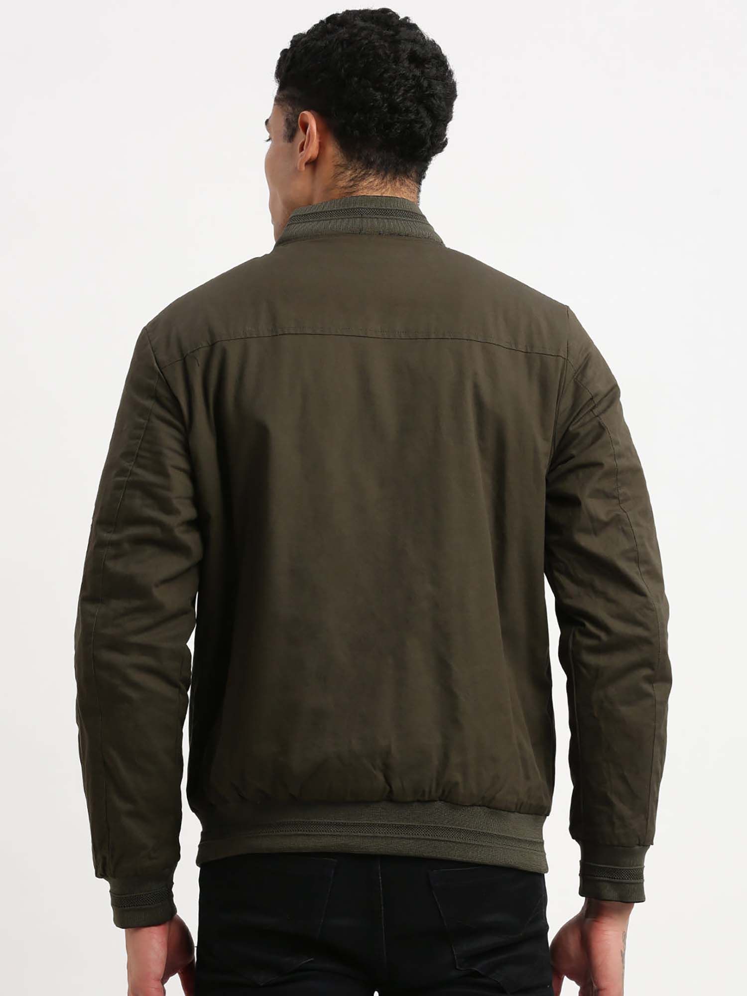 メンズウェア lwood reversible bomber jacket L Buy SHOWOFF Mens Green Solid Reversible Bomber Jacket Comes with
