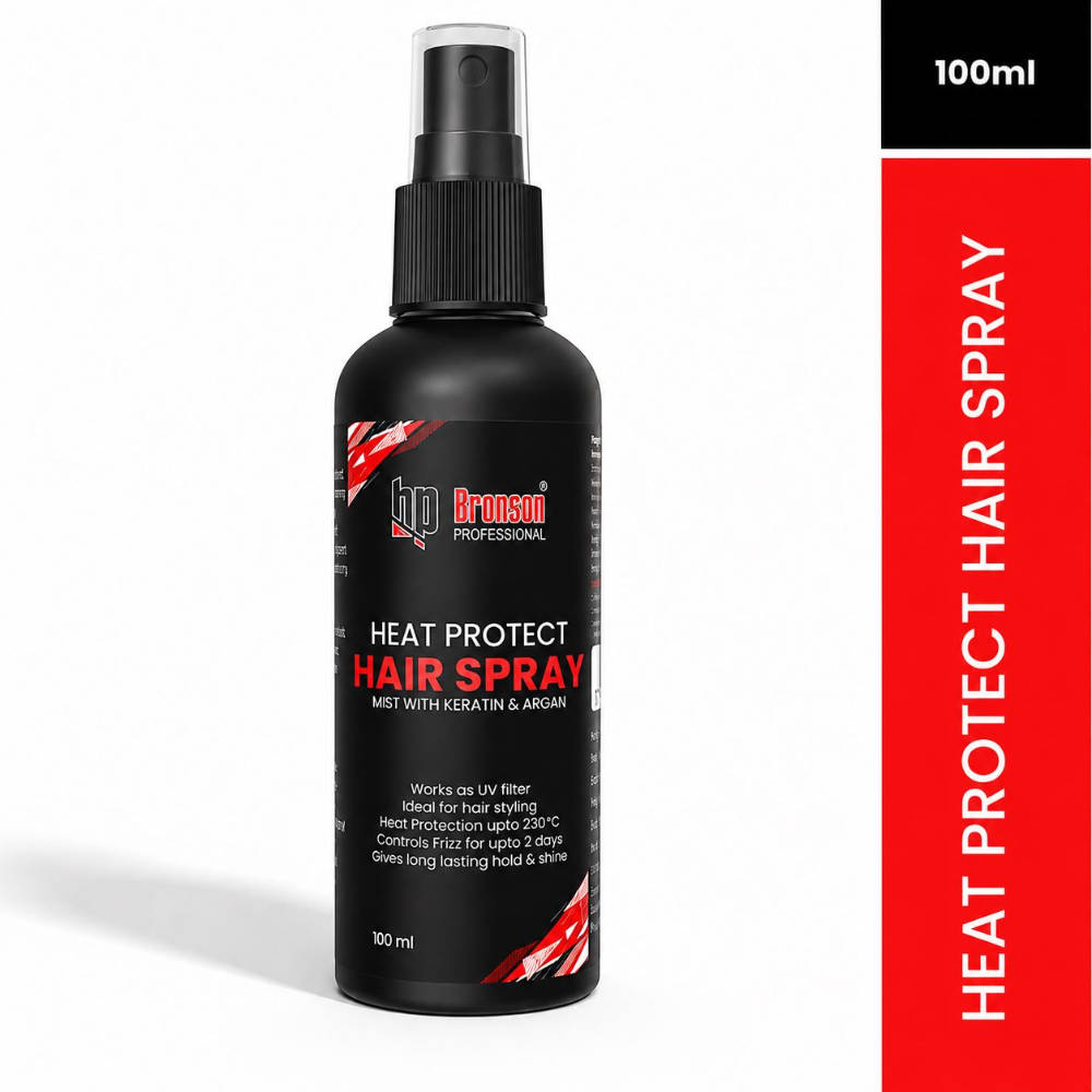 Bronson Professional Heat Protect Hair Spray Mist With Keratin And Argan