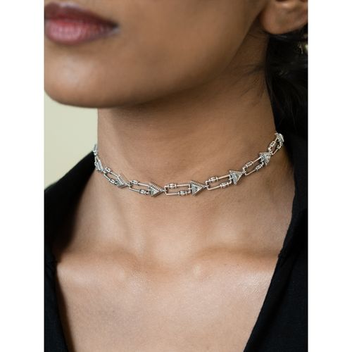 Buy Shaya by CaratLane Elizabeth Allen Choker Necklace In Oxidised