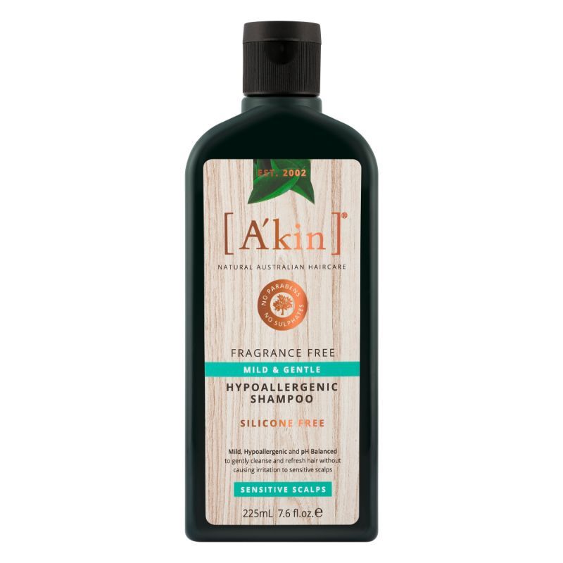A'kin Natural Fragrance Free Mild & Gentle Hypoallergenic Shampoo