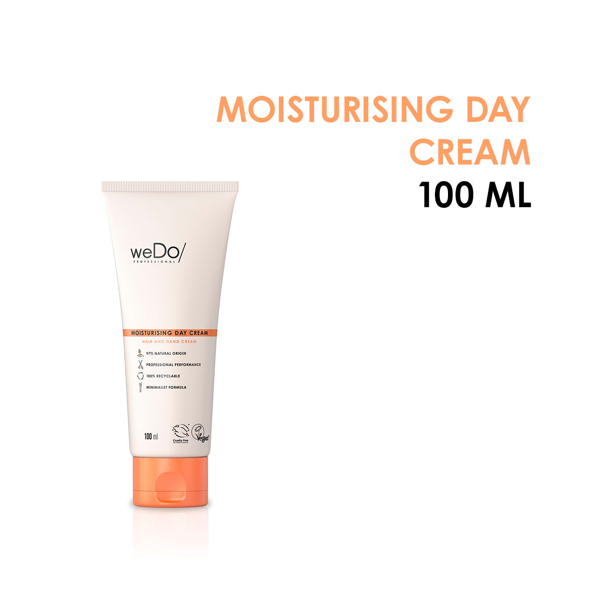 weDo Professional Moisturising Day Cream for Rough, Dull Hair & Hands - Vegan & Eco Friendly