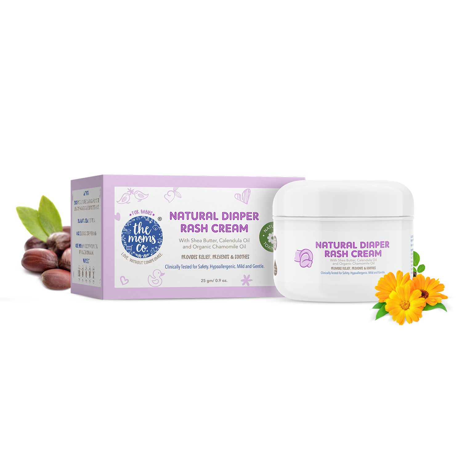 The Moms Co. Natural Baby Diaper Rash Cream -Organic Chamomile & SheaButter And Calendula Oil