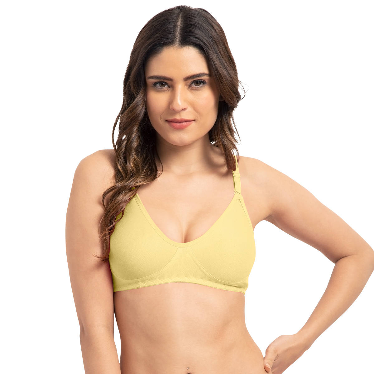 Tweens Full Coverage Black Non-Padded T-Shirt Bra (36D)