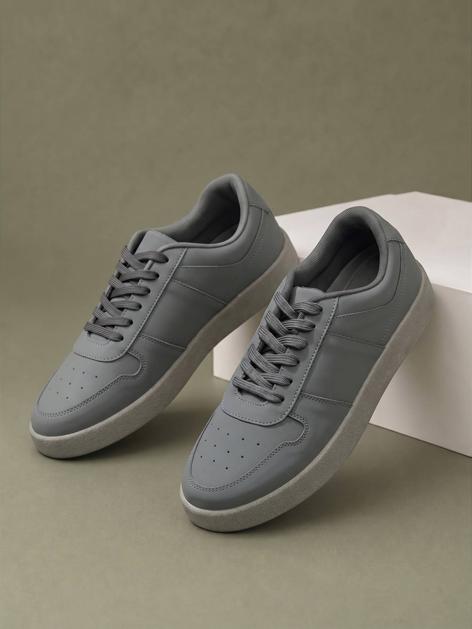 Buy Neeman's Mono Court Sneakers For Men - Grey Online