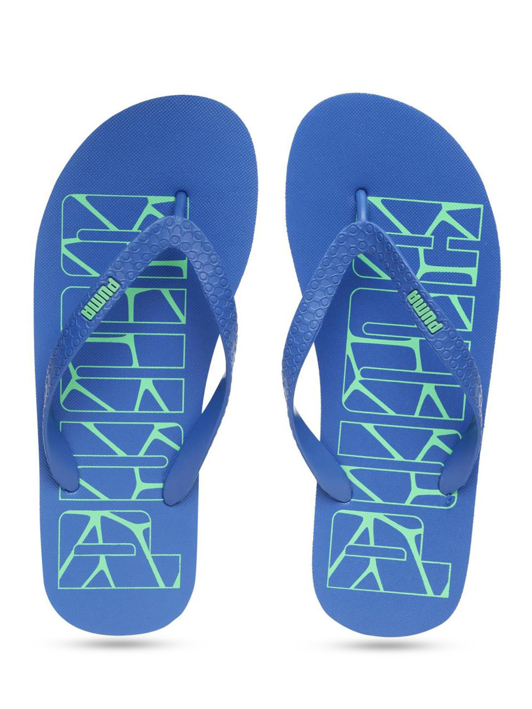 puma blue flip flops