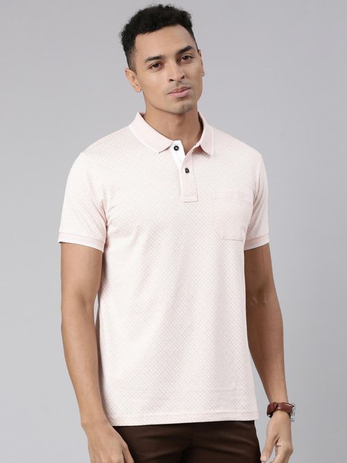 Classic Polo Classic Mens Polo Neck Cotton Blend T-Shirt Beige
