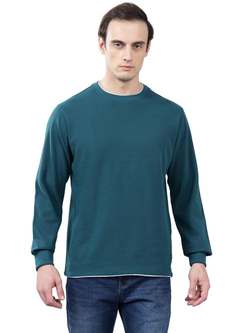 Cantabil Men Dark-Blue Winter Wear Sweatshirt