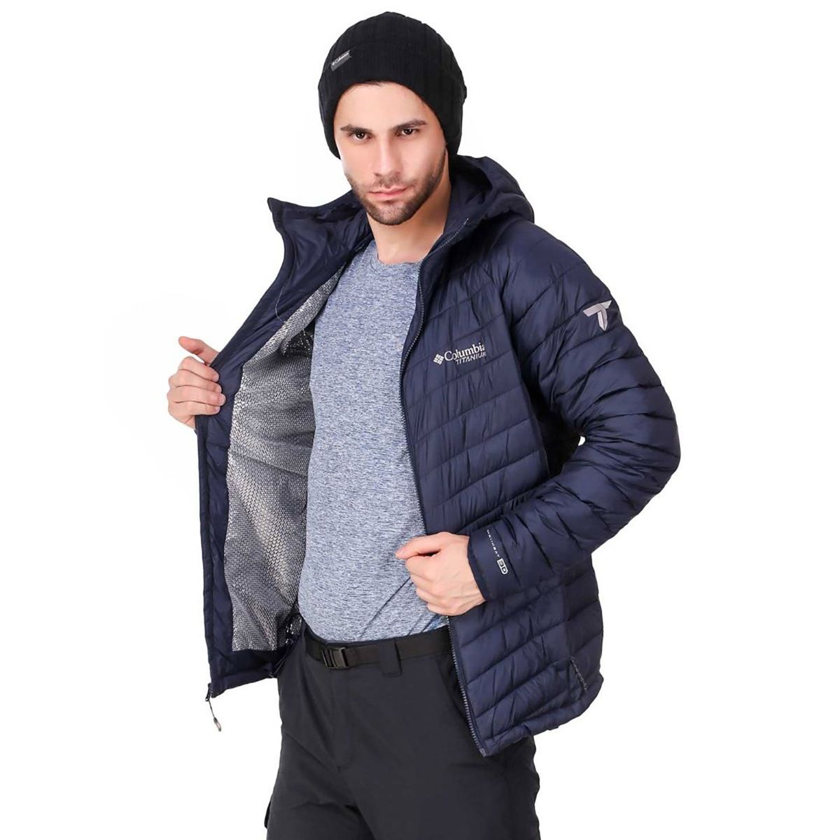 Mens snow 2024 country hooded jacket