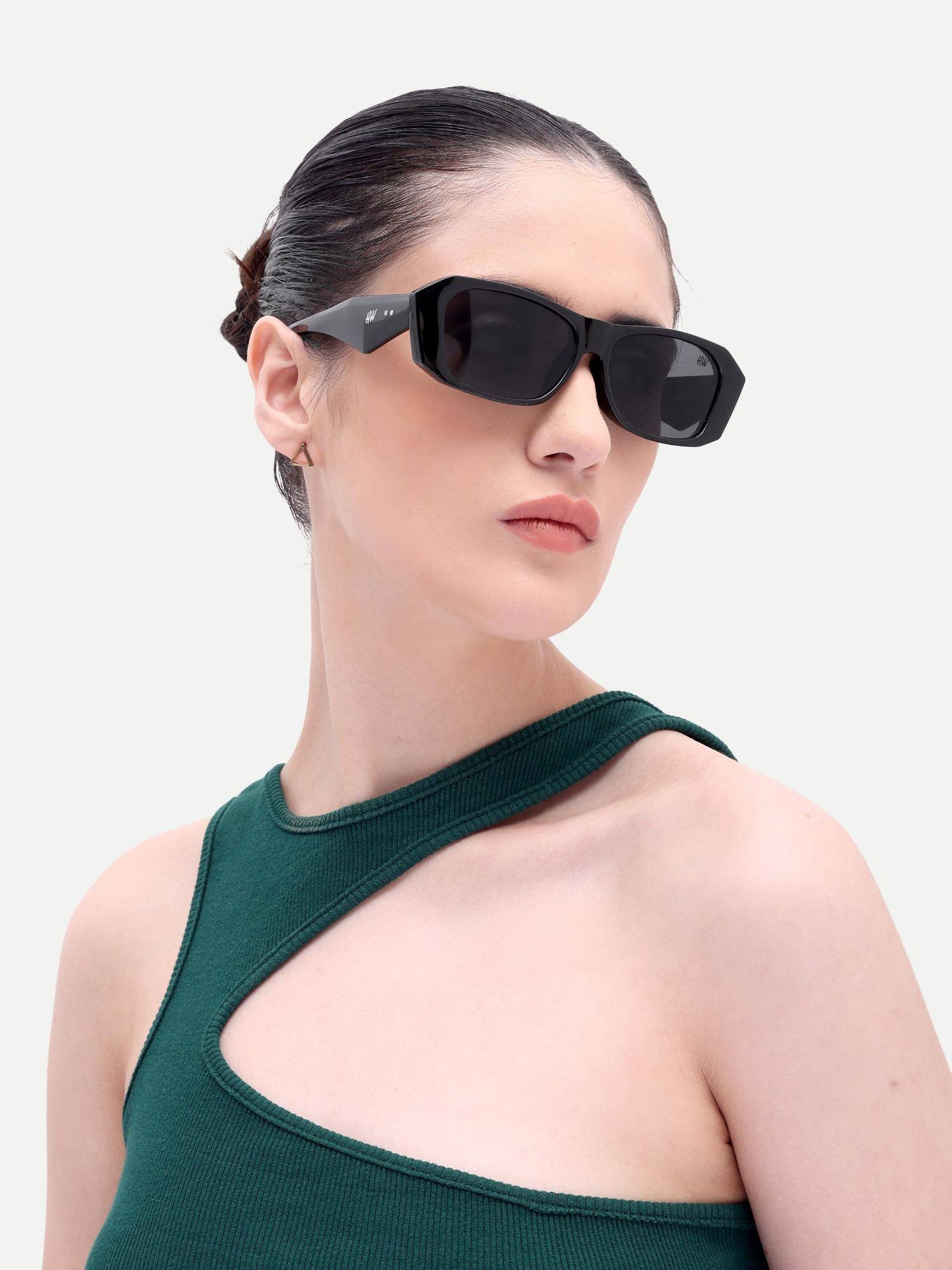 HAMILTANO WINSTON Women's Black Acetate High Quality UV Protected Sunglasses (SKU400) (57)