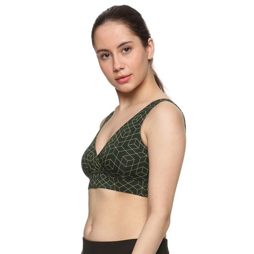 Tailor and Circus Pure Soft Anti-Bacterial Beechwood Modal Maternity Bra -  Green (M)