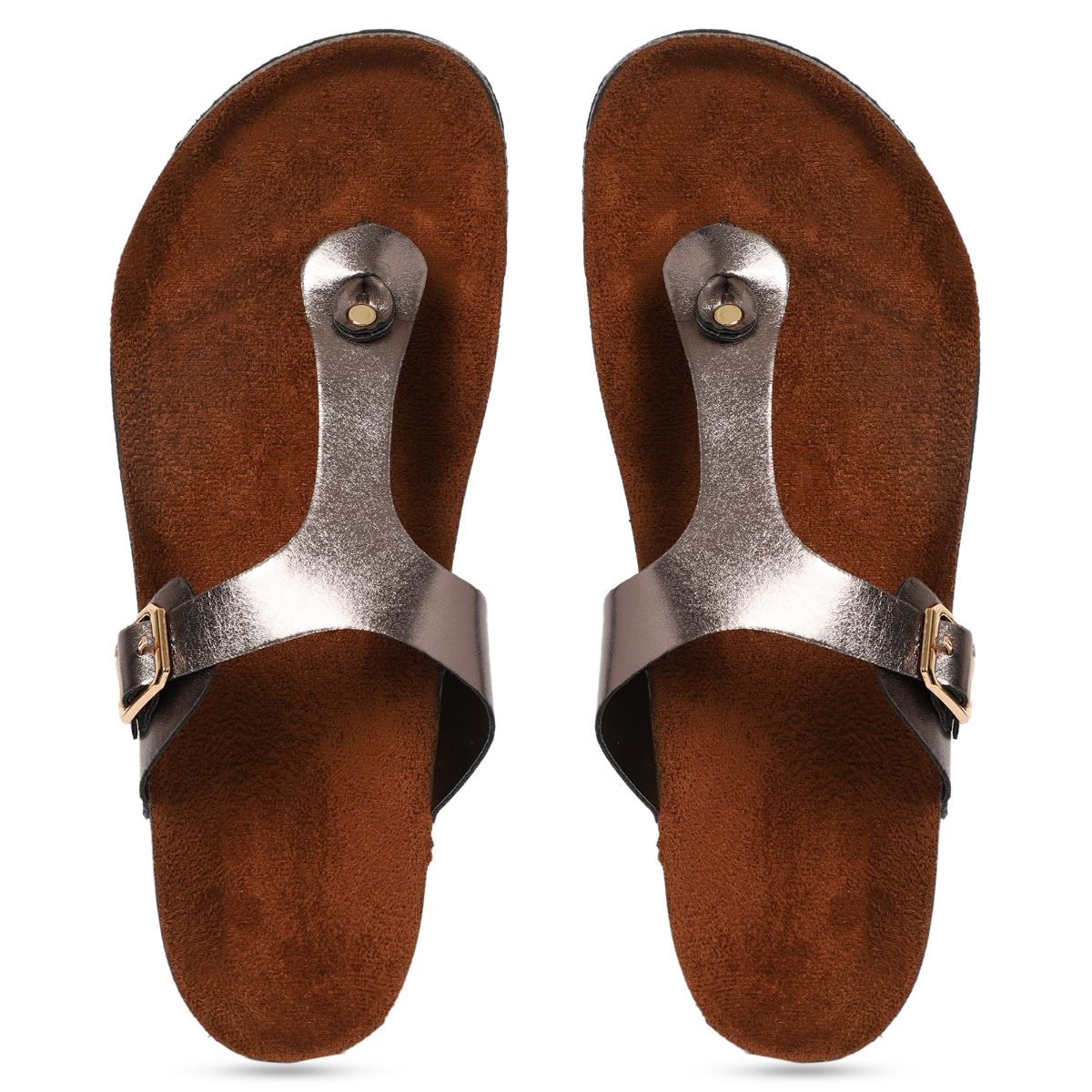 Buy MOZAFIA Womens Compass Bronze Sandals Online