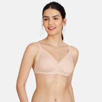 Buy Zivame Beautiful Basics Padded Non Wired 3-4th Coverage T-Shirt Bra  -First Blush online