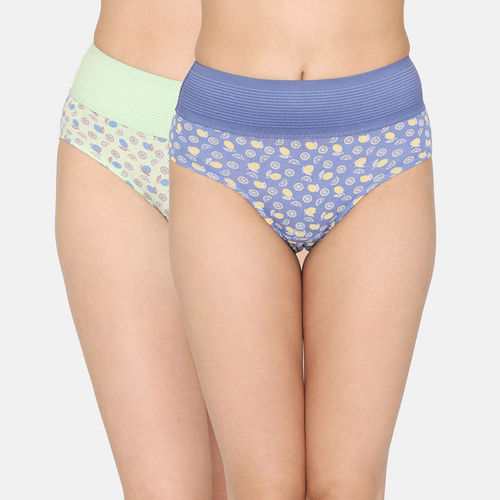 Buy Zivame High Rise Full Coverage Tummy Tucker Hipster Panty - Assorted (Pack  of 2) Online