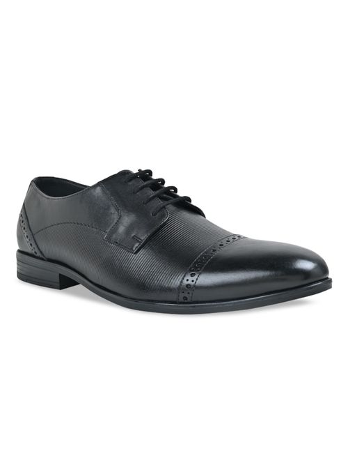 Buy Imperio By Regal Black Men Leather Formal Oxford Lace Ups Online
