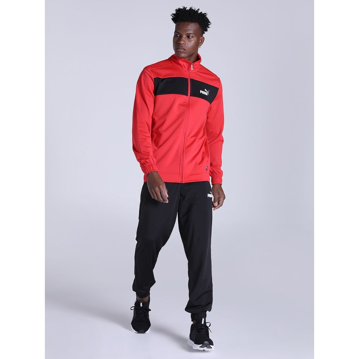 Red puma clearance tracksuit mens