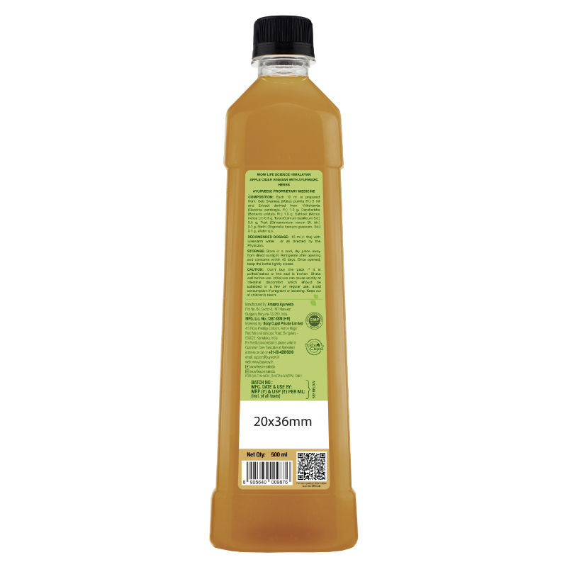 Buy WOW Life Science Himalayan Apple Cider Vinegar with Ayurvedic Herbs