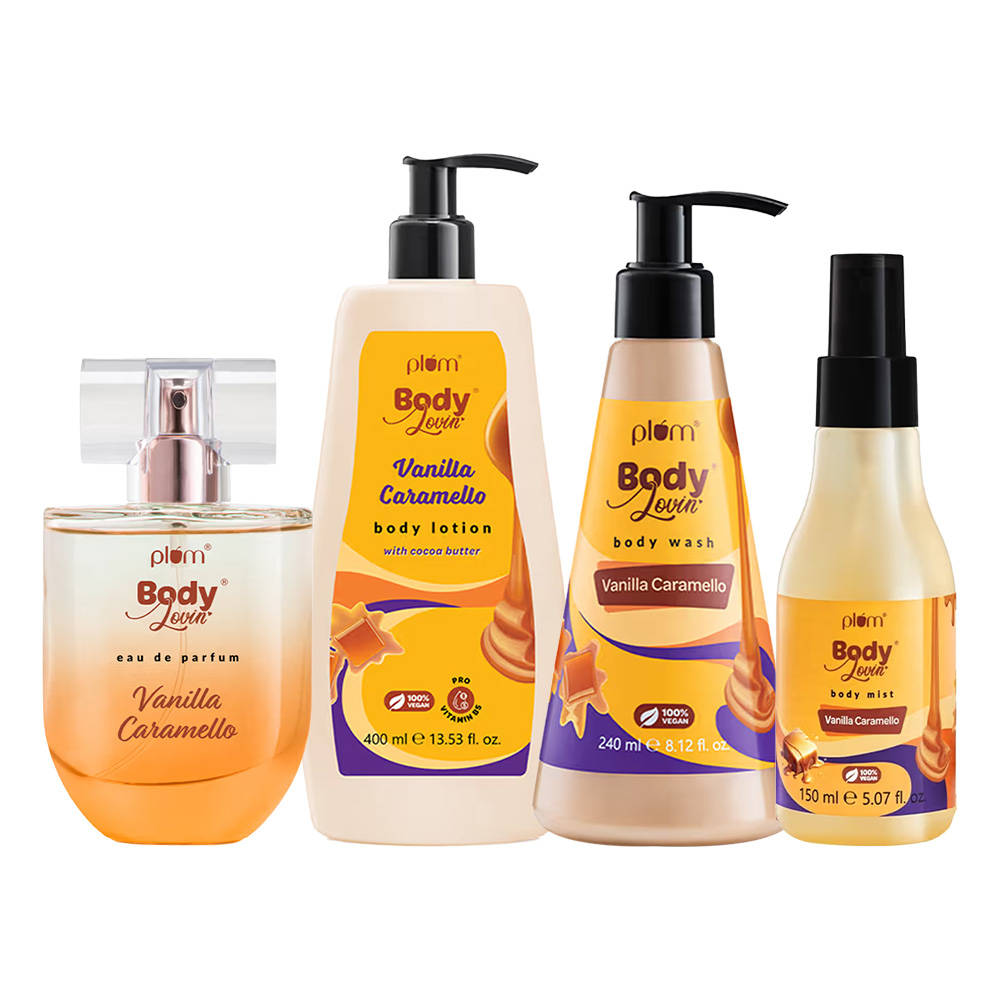 Plum Bodylovin' Vanilla Caramello Combo