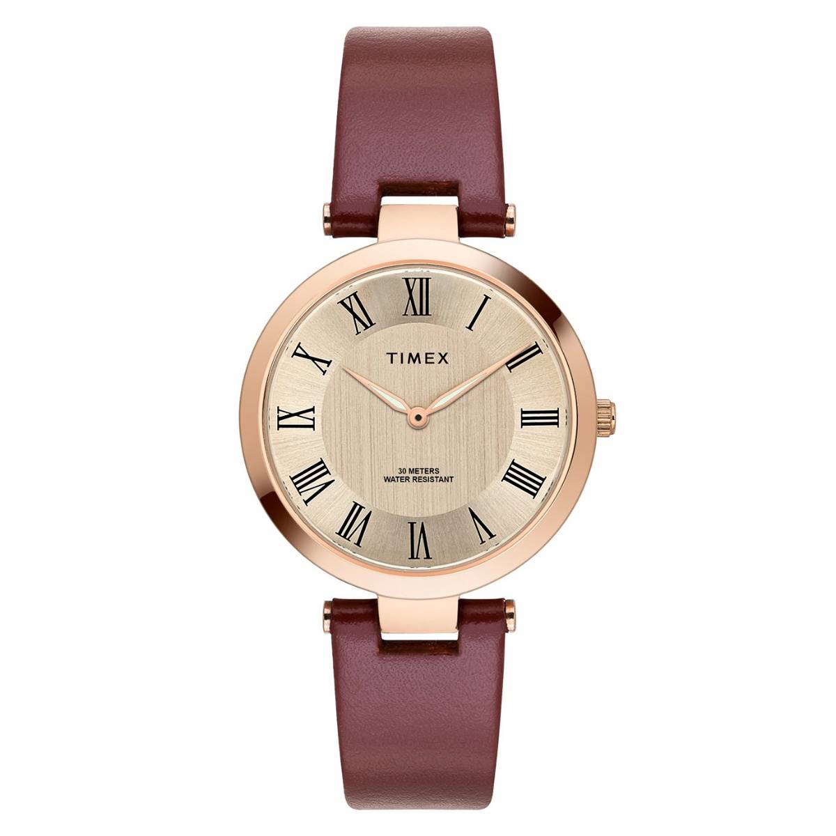 Timex Trendline Round 21mm Rose Gold Dial Analog Women Watch - TWEL19211