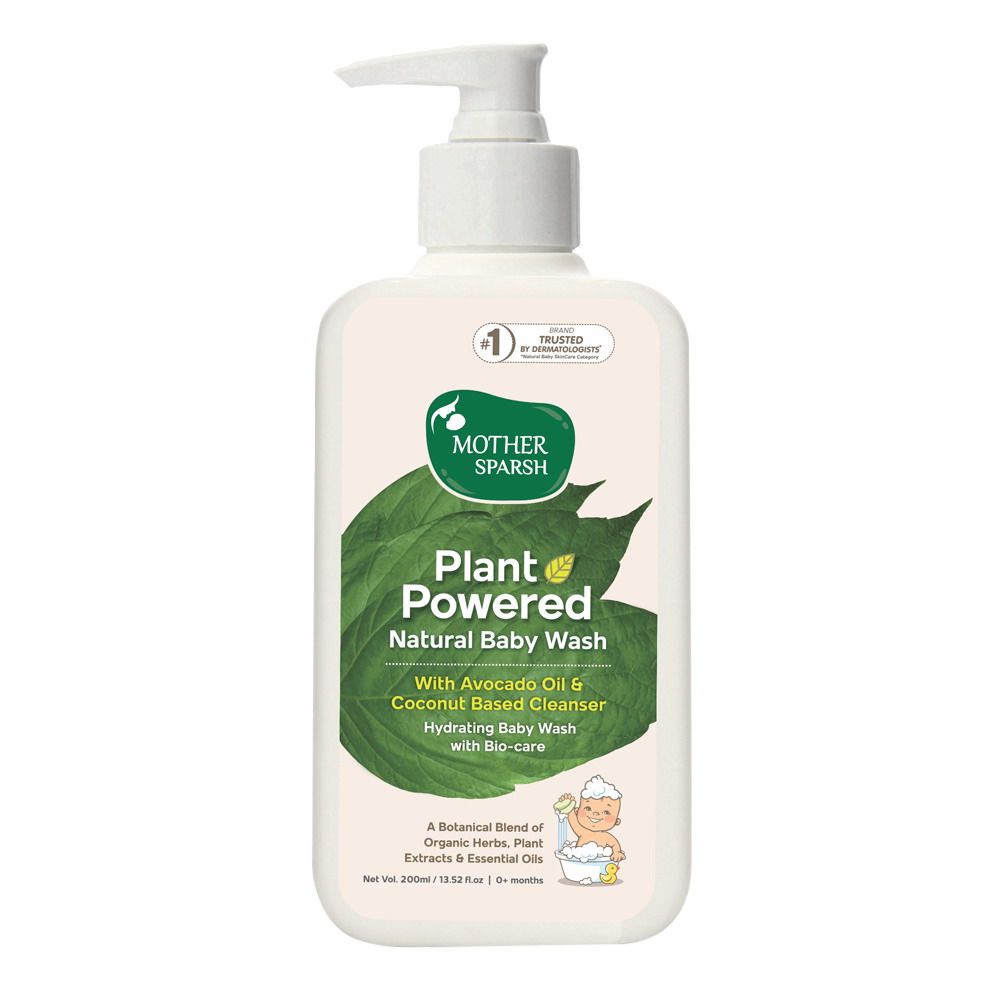 Mother Sparsh Plant Powered Natural Hydrating Baby Wash With Organic Herbs & Essential Oils