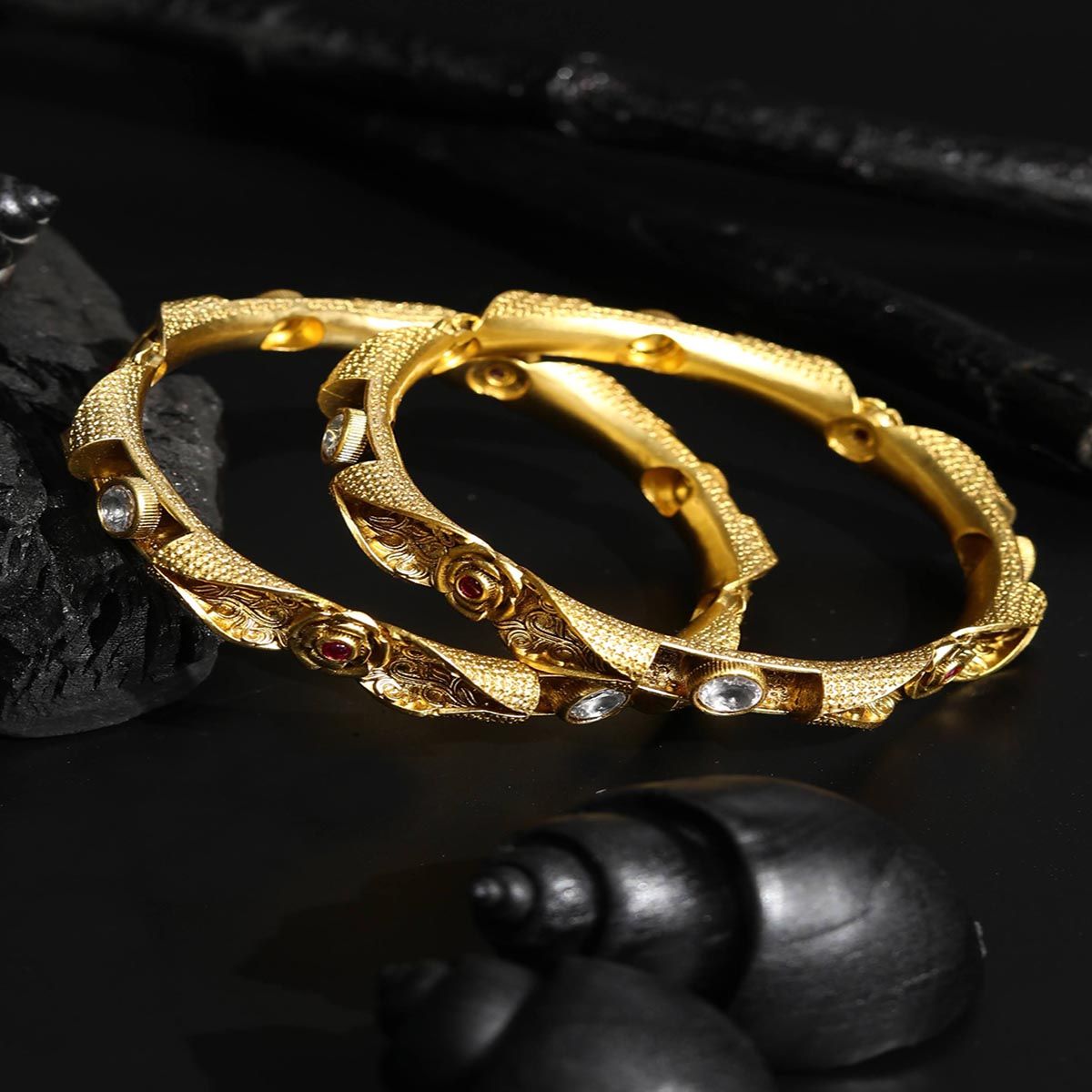 Artificial gold plated bangles sale