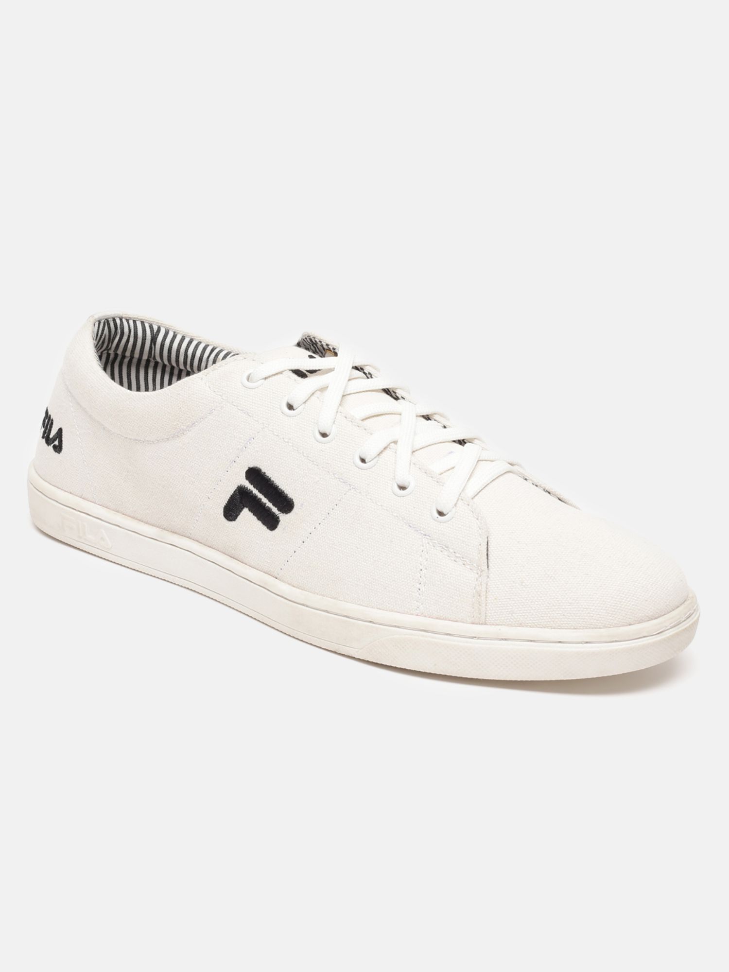 Fila Eziota Mens White Canvas Shoes