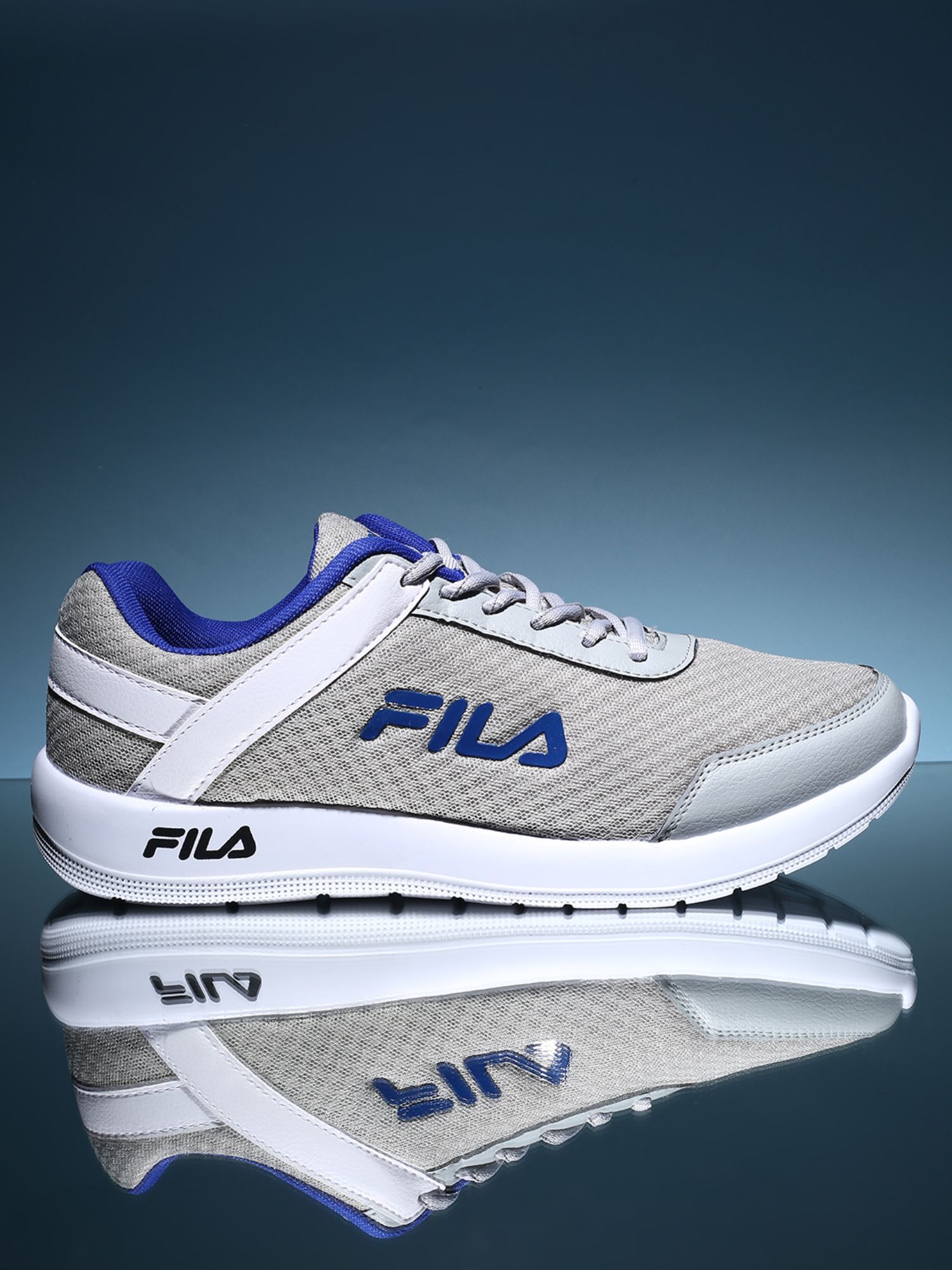 Fila tennis shoes mens silver clearance