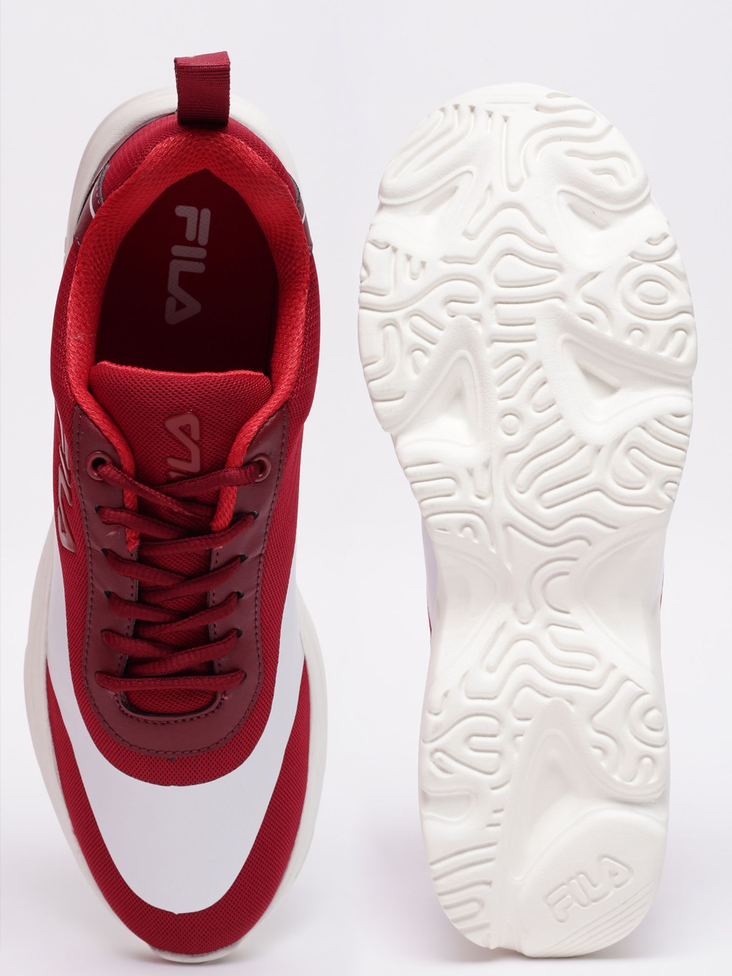 Fila red running shoes outlet