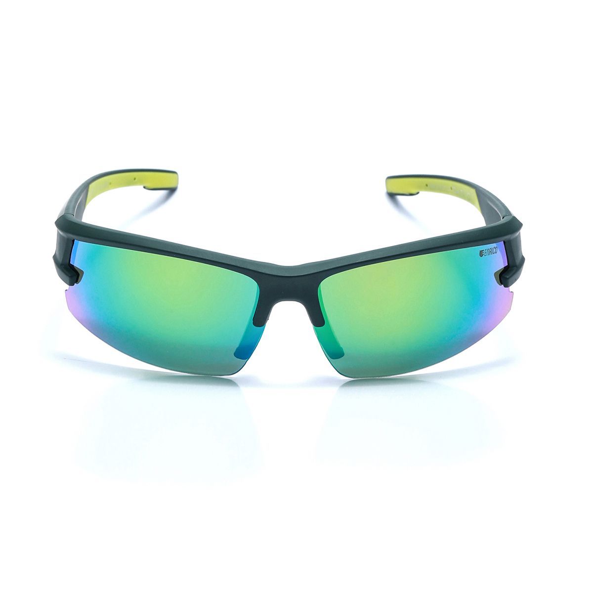 Enrico Smarty Unbreakable Collection Green Sports Sunglasses For Unisex