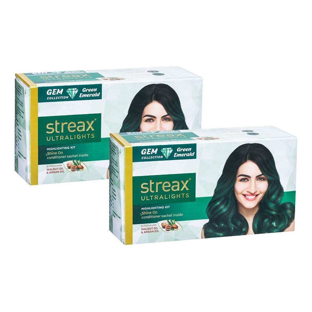 Streax Ultralights Gem Collection - Green Emerald Pack Of 2: Buy Streax  Ultralights Gem Collection - Green Emerald Pack Of 2 Online at Best Price  in India | Nykaa