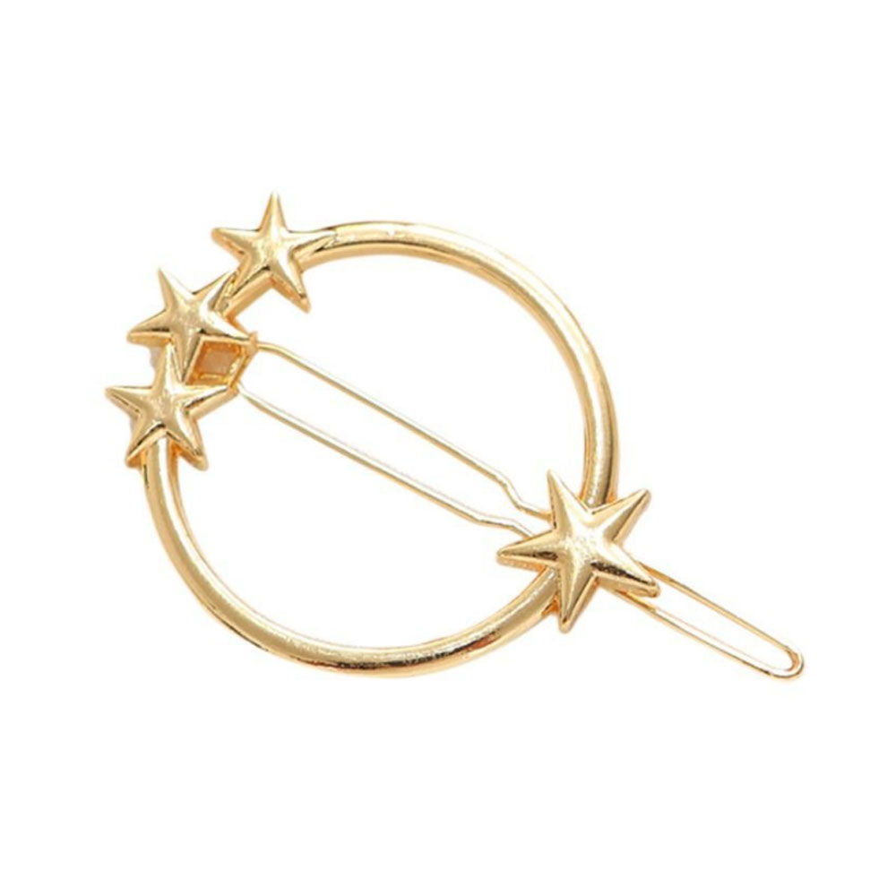 Ferosh Star-Studded Gold Circle Hair Pin