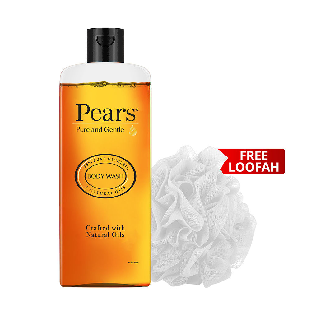 Pears Pure & Gentle Body Wash With Free Loofah