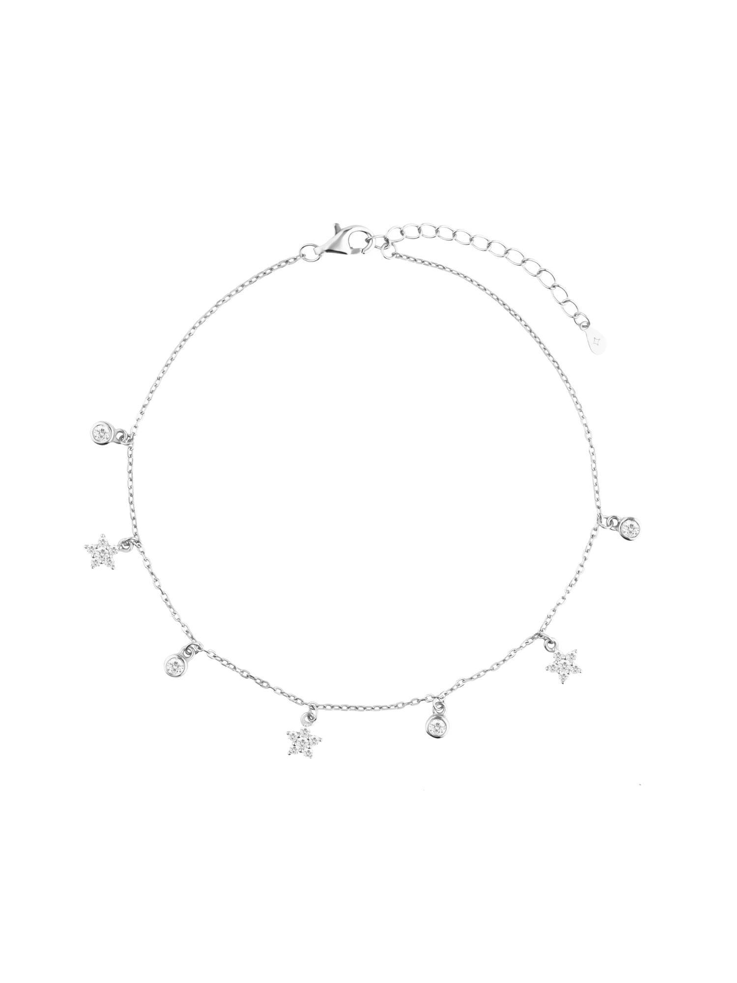 Nistra 925 Sterling Silver Starry Nights Anklet