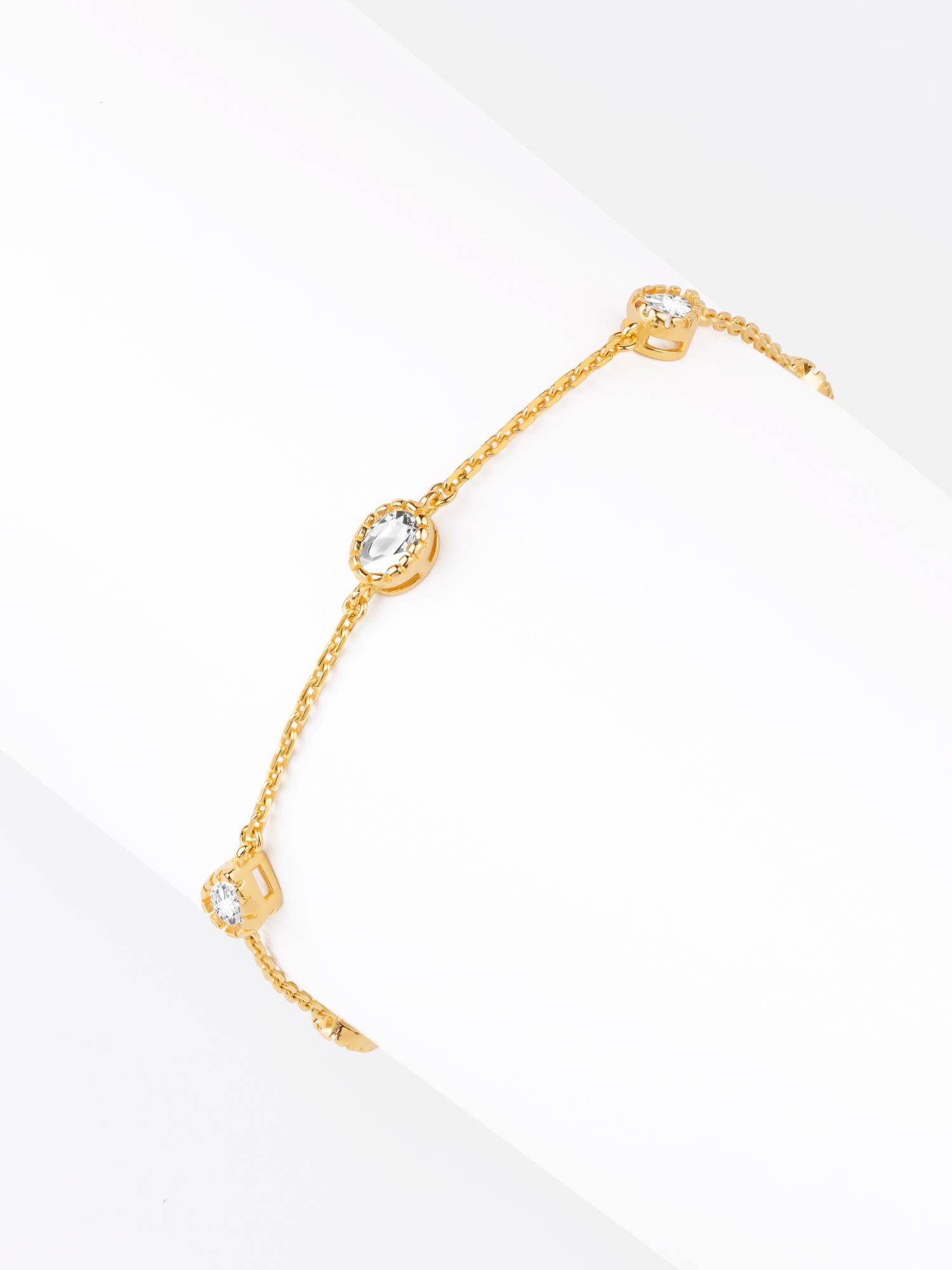 Nistra 925 Sterling Silver Dewdrop Whisper Bracelet