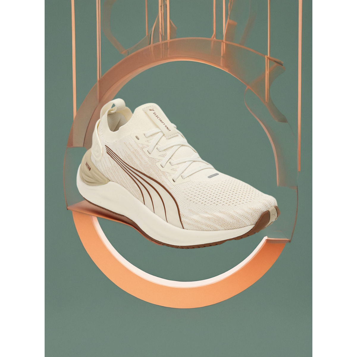 Buy Puma Electrify Nitro 3 Knit Womens White Running Shoes Online
