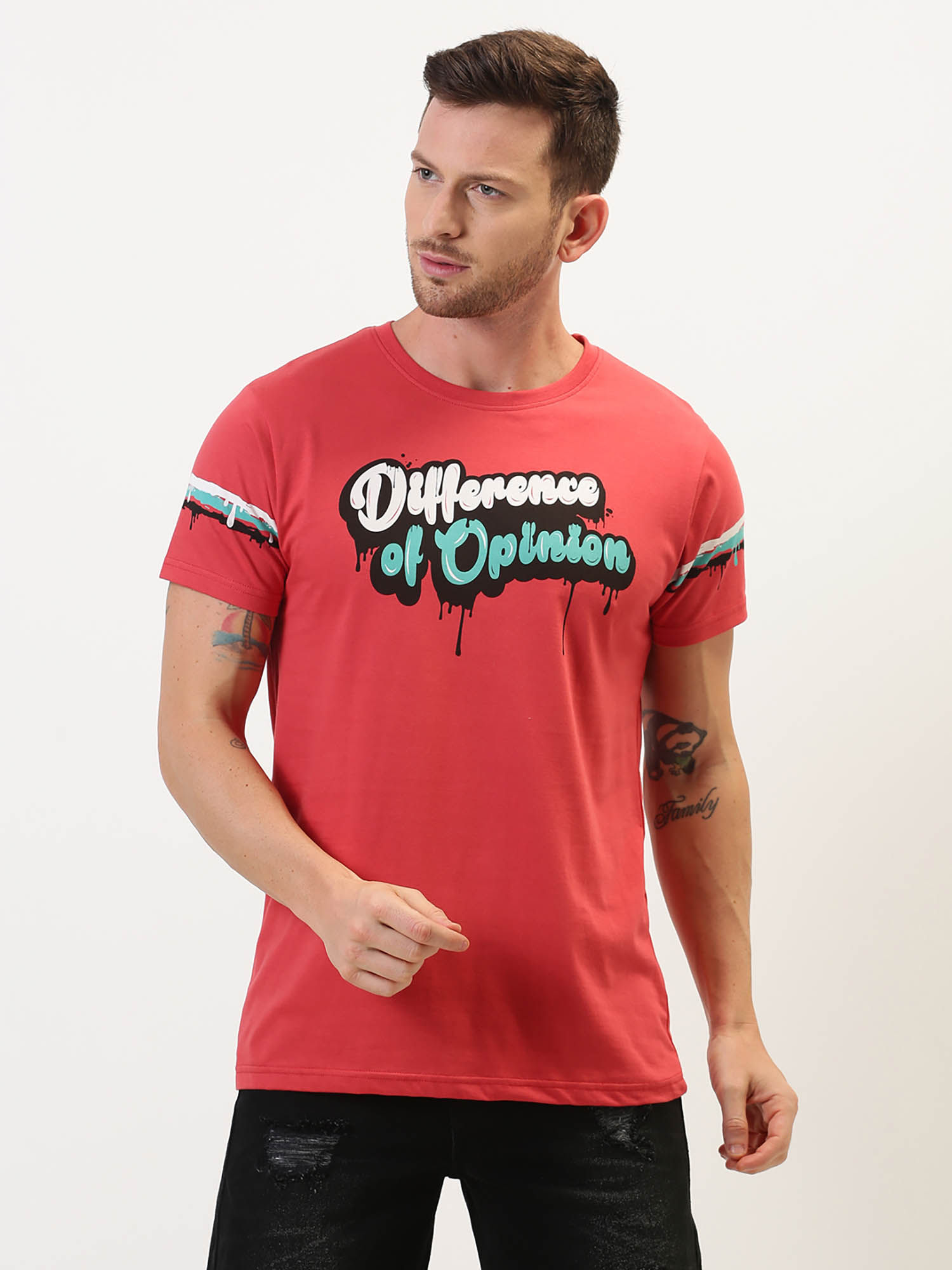 Difference of Opinion Printed T-Shirt (XL)