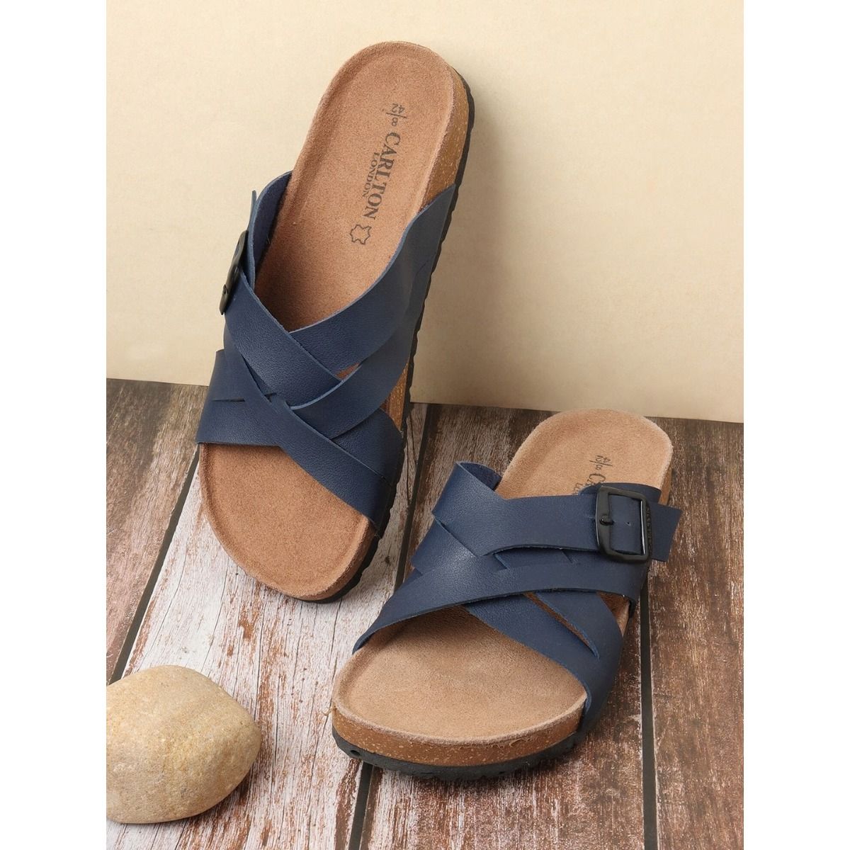 Buy T-strap Flat Sandals with Velcro Fastening Online at Best Prices in  India - JioMart.