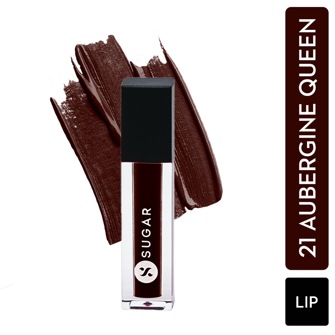 Free SUGAR Smudge Me Not Liquid Mini Lipstick - 21 Aubergine Queen