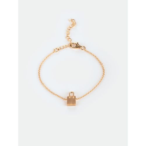 Shaya by CaratLane The Shopaholic Bag Charm Bracelet in Gold Plated 925  Silver