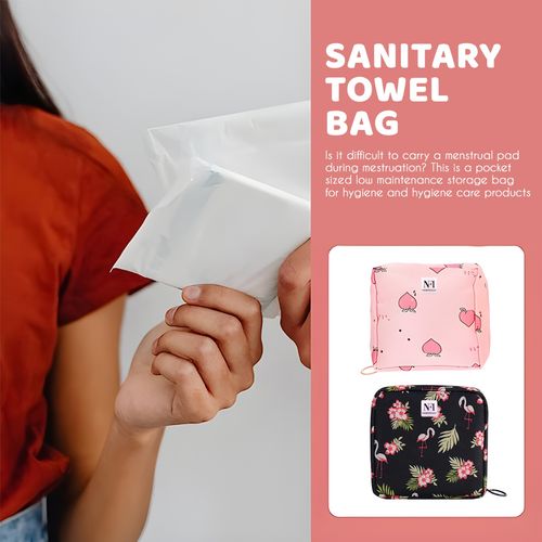 Buy NFI essentials Printed Women Portable Sanitary Napkin Pouch Online