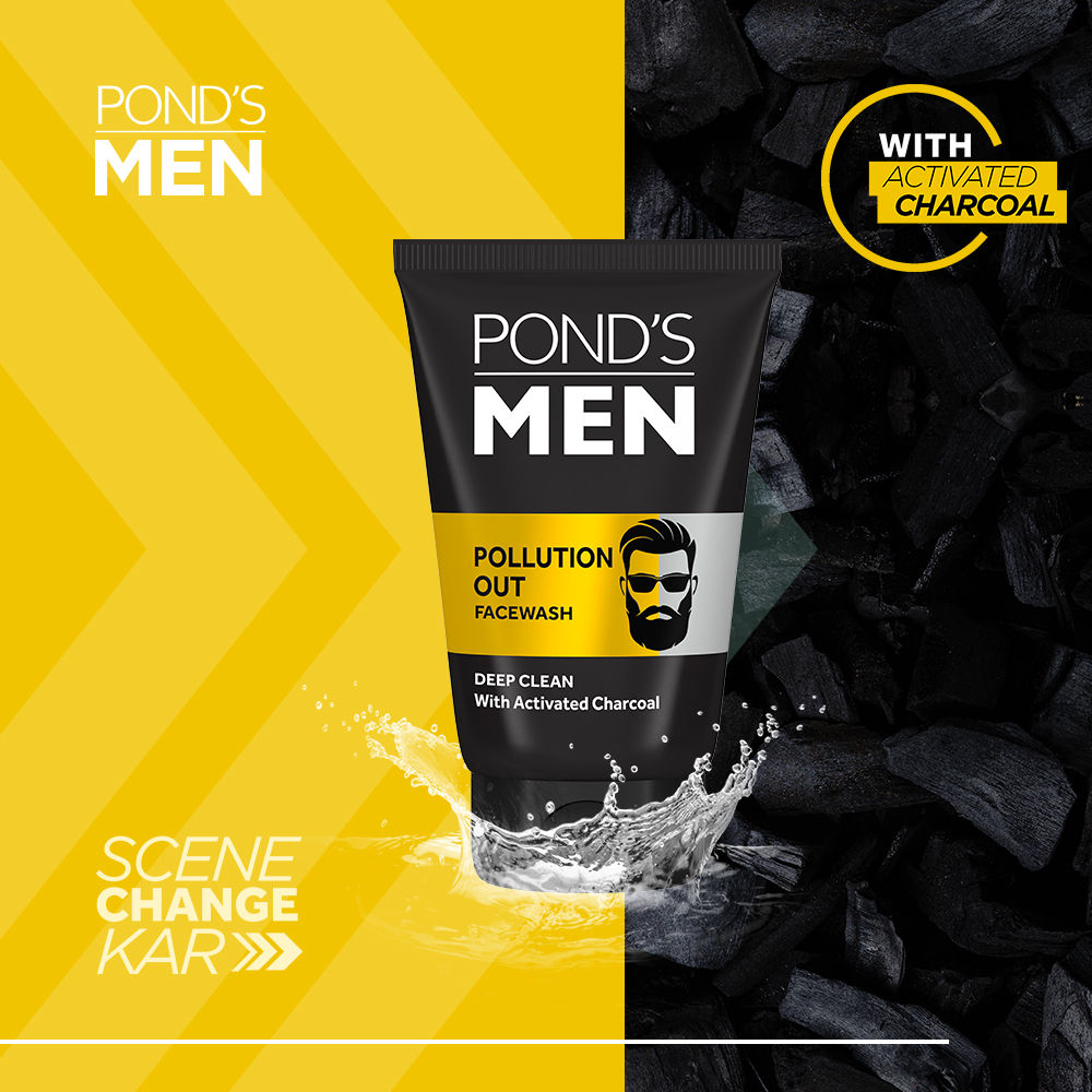 ponds men pollution out face wash