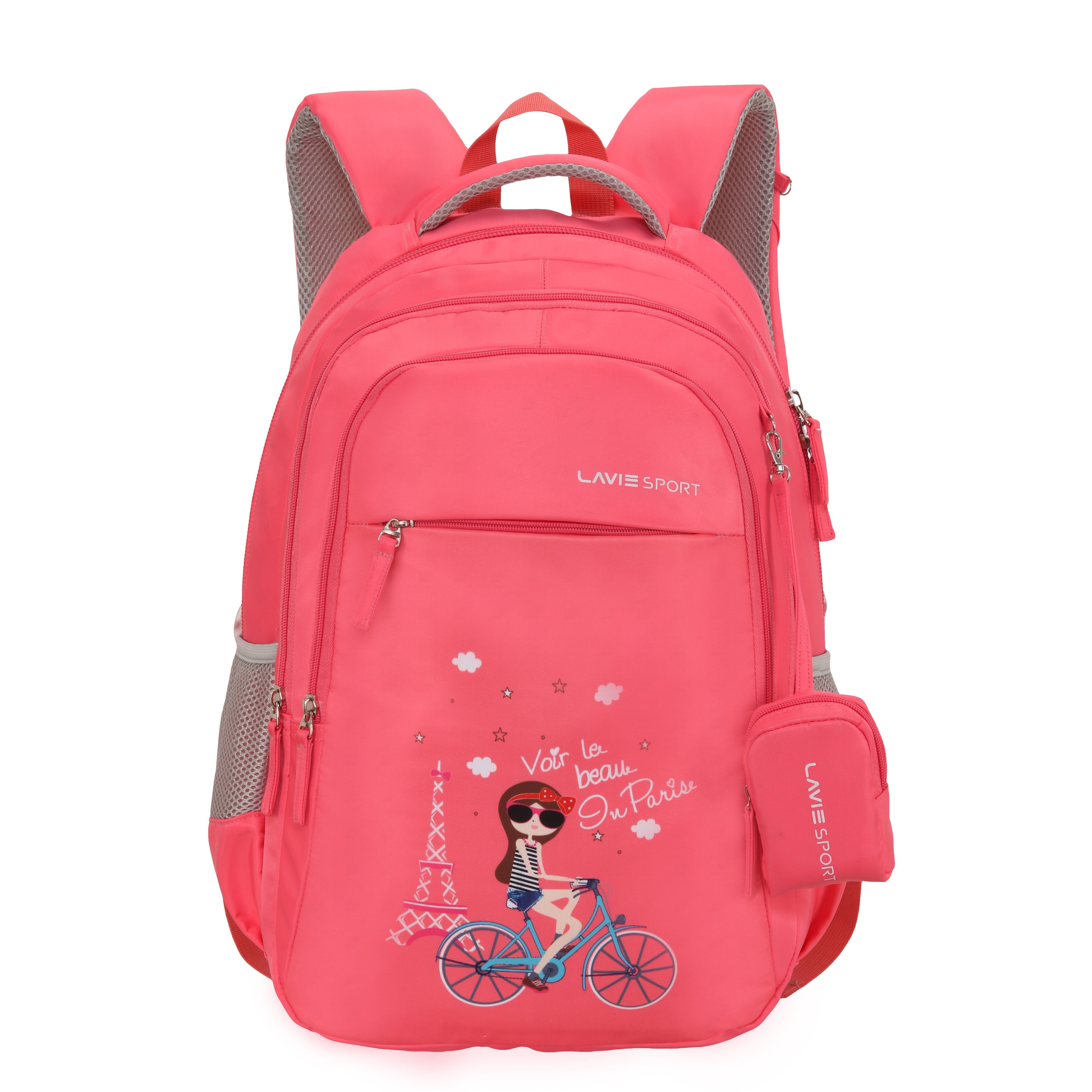 Lavie school cheap bags pink